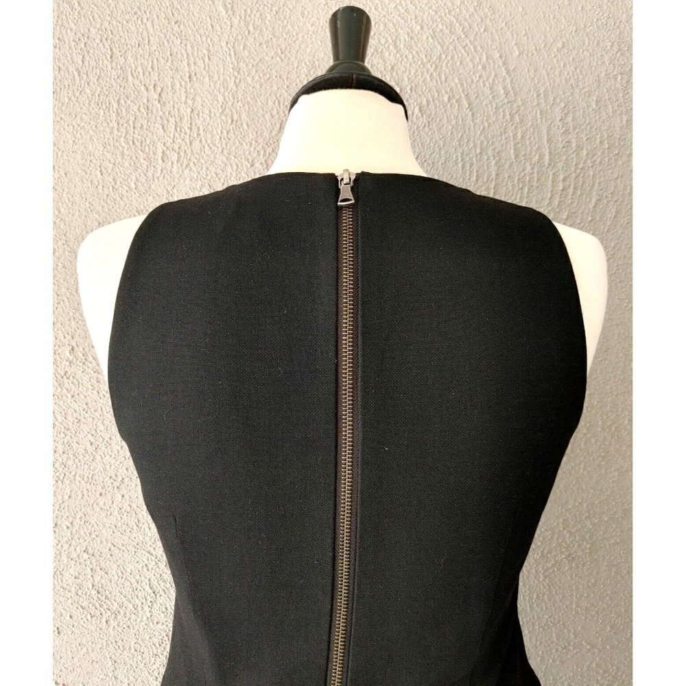 Milly A-Line Peekaboo Mini Sheath Dress in Black Size 4 - Picture 7 of 7